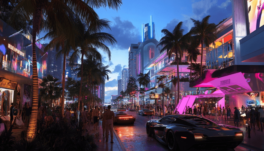 Soll eine GTA 6 Scene darstellen.